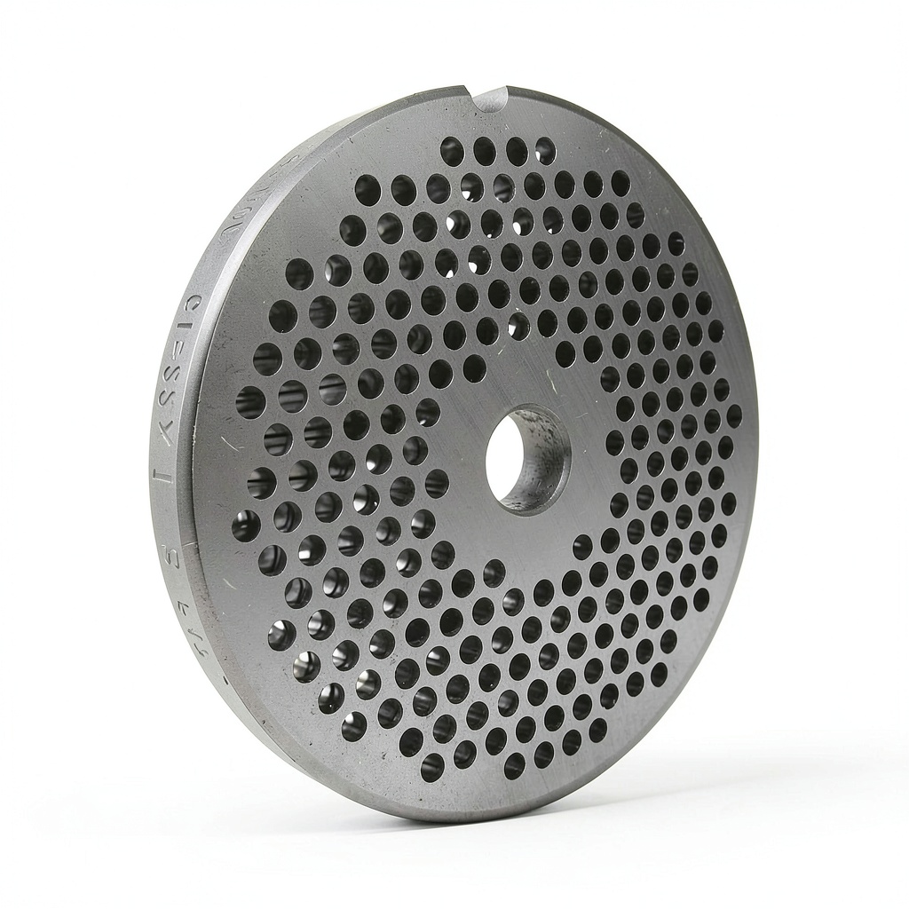 Grinder plate installed on a commercial band saw