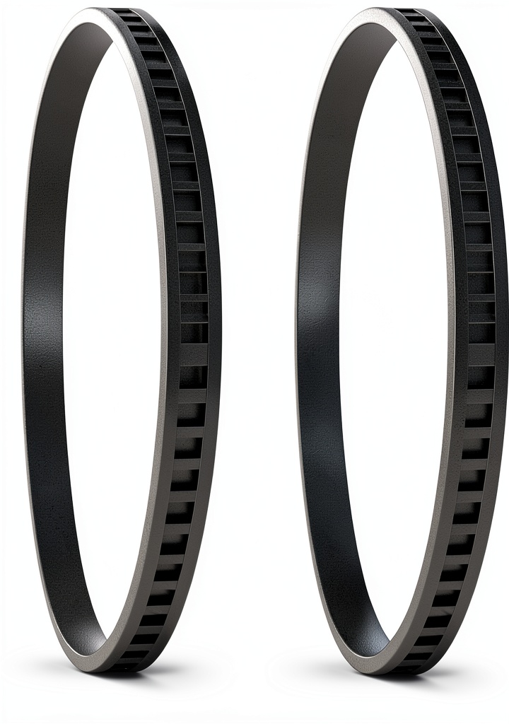 Showingo bandsaw tires installed on a workshop bandsaw machine