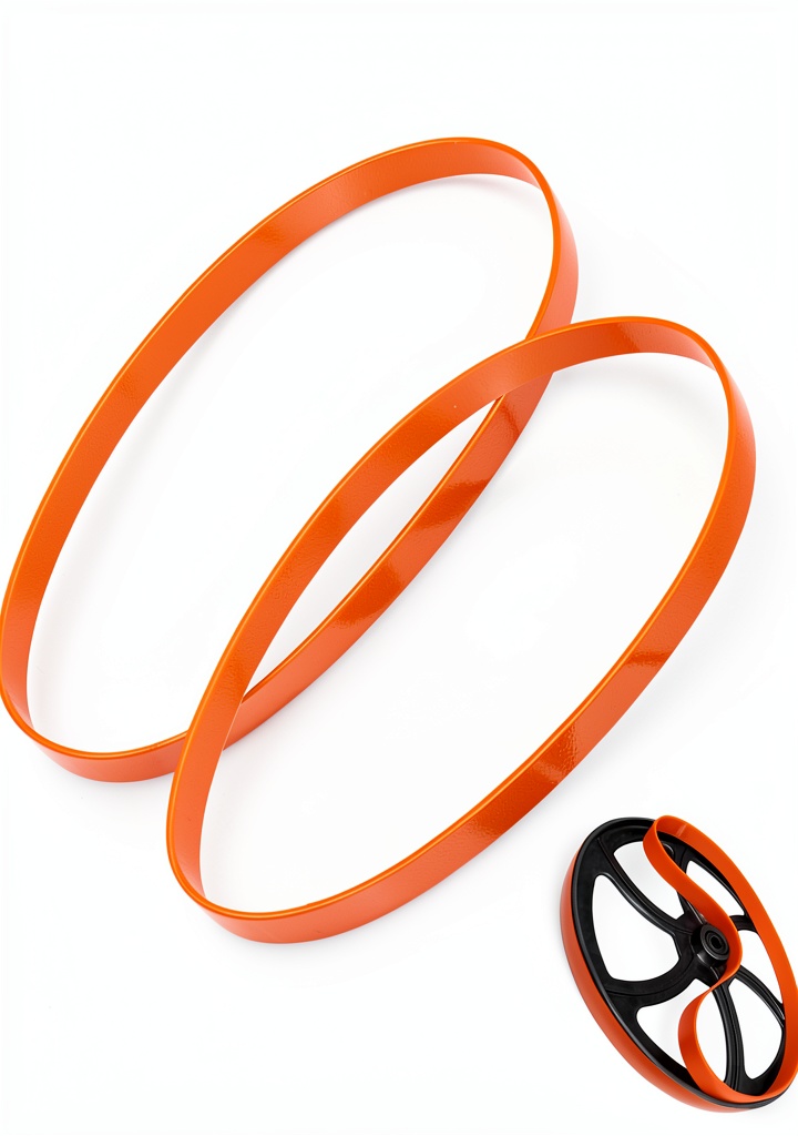 Koatukys 9 Inch Band Saw Tires showing orange color and compact design