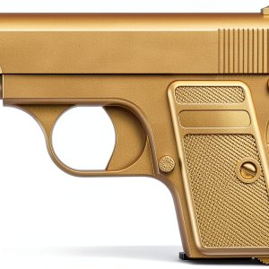 GoldenBall Airsoft Pistol Gold 6mm Spring Piston-0