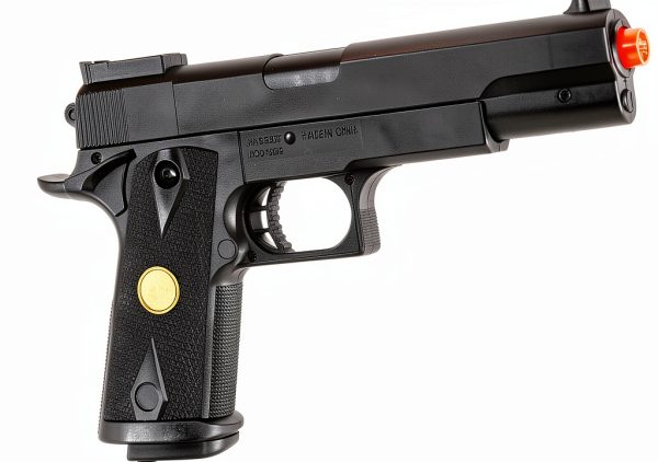 BBTac Airsoft 1911 Black Full‑Size Spring‑Powered 15‑Round BB Pistol-3