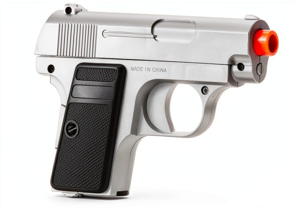 Lancer Tactical Airsoft Pistol 250FPS Silver & Black-3