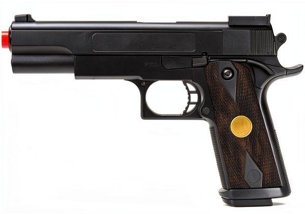 BBTac Airsoft 1911 Black Full‑Size Spring‑Powered 15‑Round BB Pistol-0