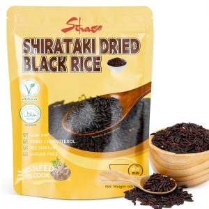 Shirataki Black Rice SIHASO Keto Low Carb Rice-0