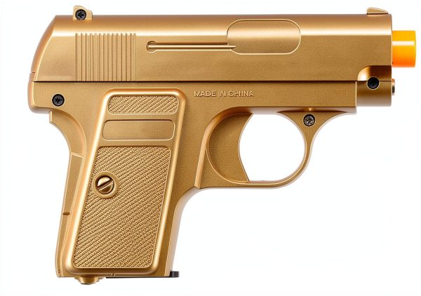 GoldenBall Airsoft Pistol Gold 6mm Spring Piston-1