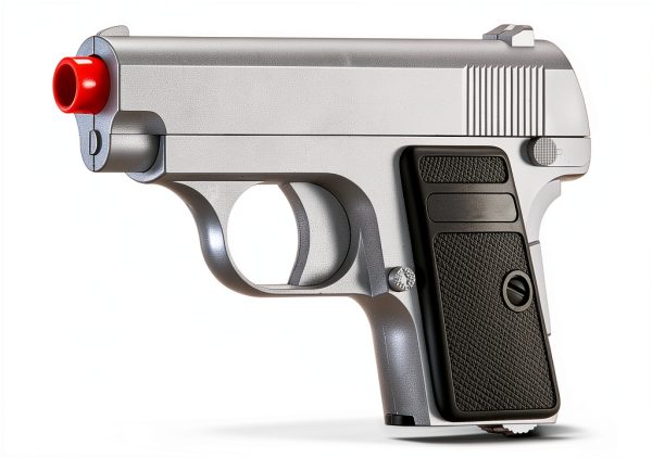 Lancer Tactical Airsoft Pistol 250FPS Silver & Black-4