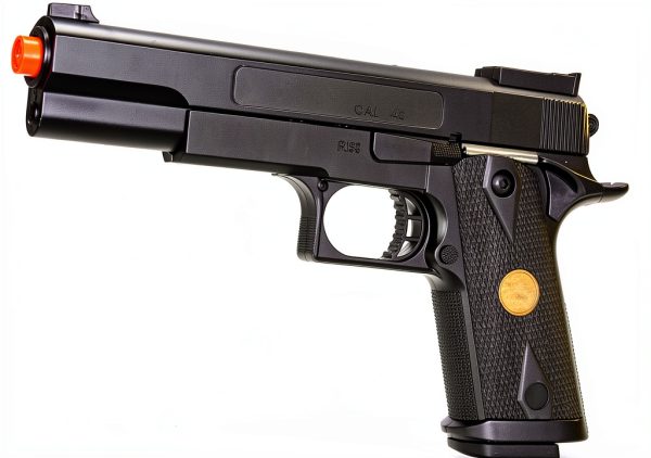 BBTac Airsoft 1911 Black Full‑Size Spring‑Powered 15‑Round BB Pistol-1