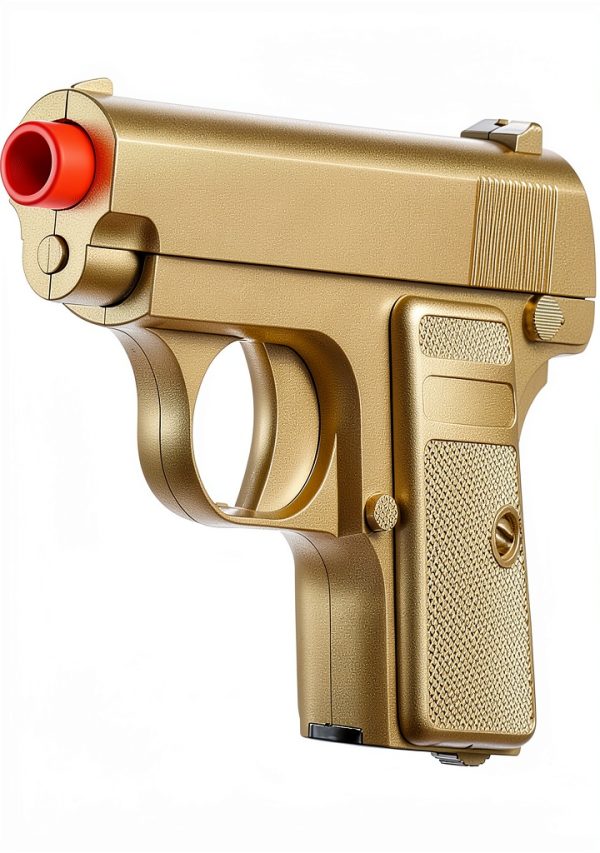 GoldenBall Airsoft Pistol Gold 6mm Spring Piston-2