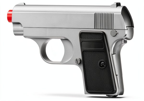 Lancer Tactical Airsoft Pistol 250FPS Silver & Black-2
