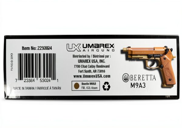 Umarex Beretta M9A3 Air Pistol 18‑Shot .177 CO2 Blowback Tan-8