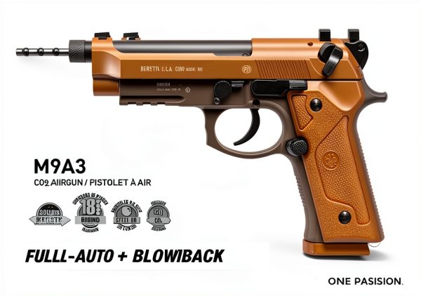 Umarex Beretta M9A3 Air Pistol 18‑Shot .177 CO2 Blowback Tan-5