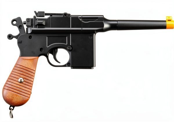 GoldenBall G12 Spring Airsoft Pistol Black 9‑Round Metal Barrel-1