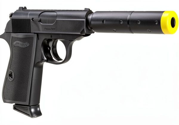 Umarex Walther PPK/S Airsoft Pistol Kit 400 BBs Extra Mag Black-3