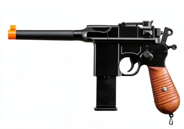 GoldenBall G12 Spring Airsoft Pistol Black 9‑Round Metal Barrel-4