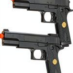 BBTac Dual Wield Airsoft Pistols Black Plastic 1:1 Scale Model P169-0