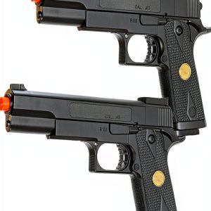 BBTac Dual Wield Airsoft Pistols Black Plastic 1:1 Scale Model P169-0