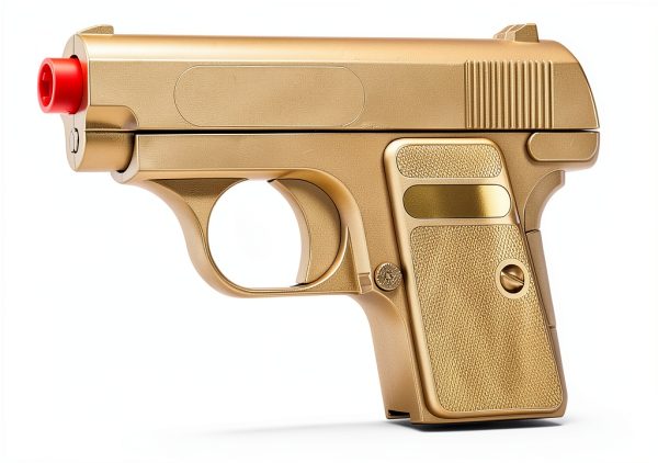 BBTac Spring Airsoft Pistol Gold 6mm 110FPS Beginner Model BT-618GB-4
