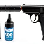 Umarex Walther PPK/S Airsoft Pistol Kit 400 BBs Extra Mag Black-0