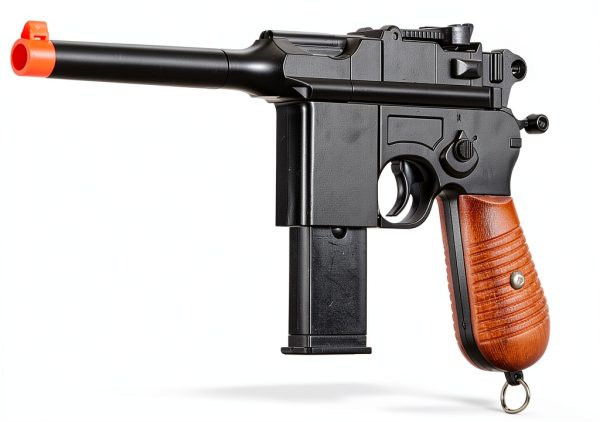 GoldenBall G12 Spring Airsoft Pistol Black 9‑Round Metal Barrel-2
