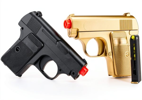 BBTac Spring Airsoft Pistol Gold 6mm 110FPS Beginner Model BT-618GB-7