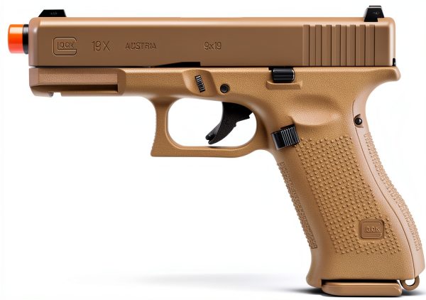 Elite Force Glock 19X Airsoft Pistol Tan 6mm Blowback Green Gas-9