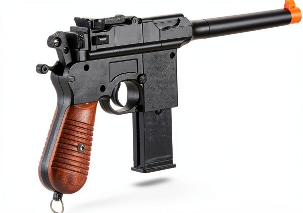 GoldenBall G12 Spring Airsoft Pistol Black 9‑Round Metal Barrel-3
