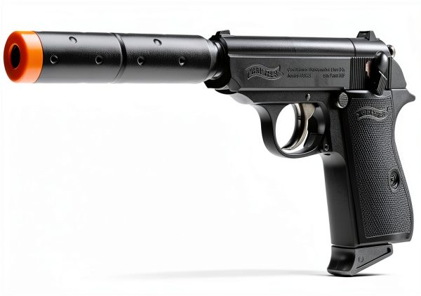 Umarex Walther PPK/S Airsoft Pistol Kit 400 BBs Extra Mag Black-2