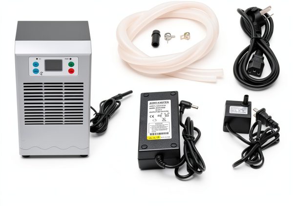 Aquarium Chiller Lzerahera 30L Silver Black Digital Display-6