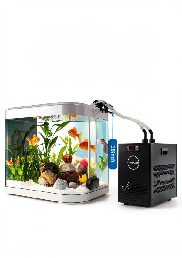 BAOSHISHAN Aquarium Chiller 26gal 1/13 HP Fish Tank Chiller Water Chiller for Aquarium with Pipe Clamp Suction Cup Compressor Refrigeration Quiet Chiller for Axolotl Coral Jellyfish-1