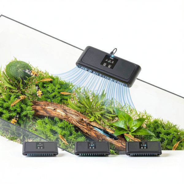 Aquarium Chiller Fan PAIZOO 5V 6.4W Dual Turbo Clip-On Cooling Black-3