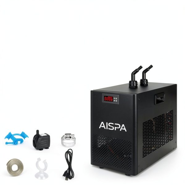 Aquarium Chiller for Reef & Axolotl Tanks, 1/10 HP, 42GAL Water Chiller with Compressor Refrigeration, Active Aqua Chiller for Hydroponics & Fish Tanks-2