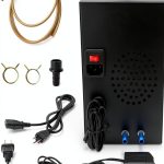 Aquarium Chiller, 200W Water Cooler Temperature Regulator, 110V ±58–230℉ Water Cooling Unit with 2m Temperature Control Probe Line for 15.85Gal Fish Tanks Freshwater Marine Reef-0