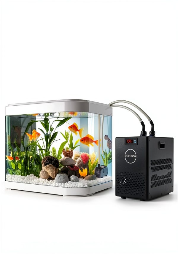 Aquarium Chiller BAOSHISHAN 26gal OneThirteenthHP Quiet Steel Cooler-1