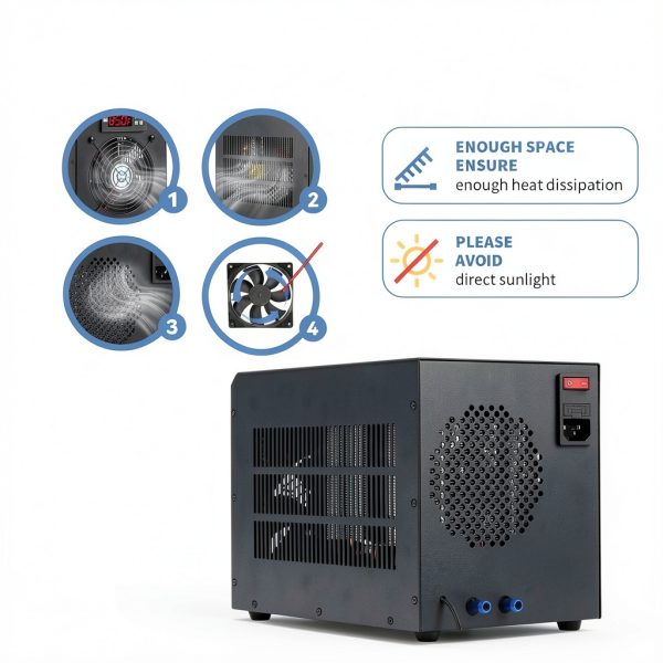 Aquarium Chiller Poafamx 16gal 60L Quiet Energy Saving Cooler-1