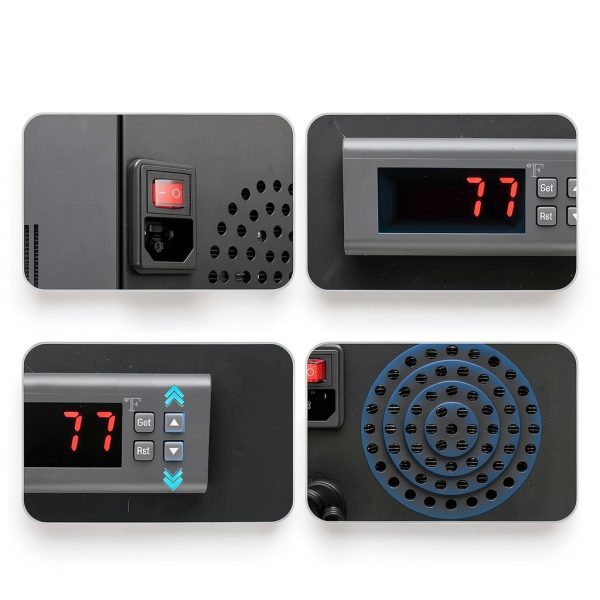 15.85Gal Aquarium Chiller GrfceVue 200W with Temp Probe for 60L Tanks-5