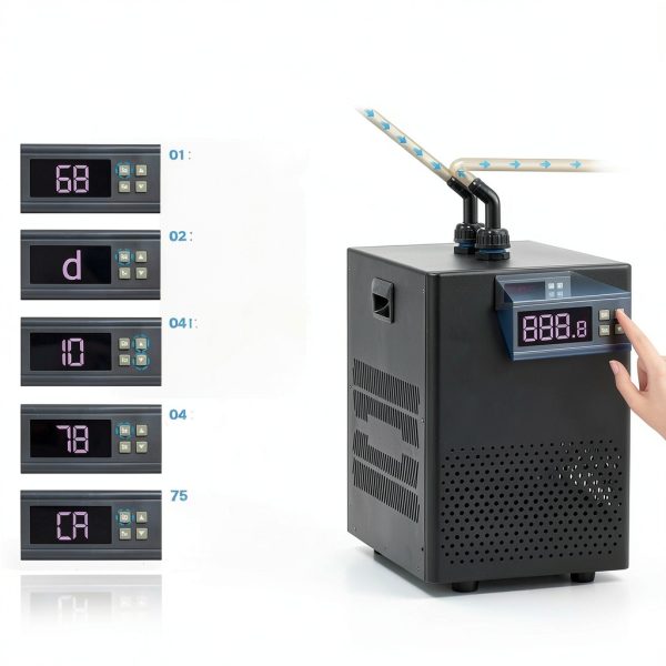 Aquarium Chiller Enrienn 42 Gallon 1/10 HP Quiet Titanium Evaporator-5