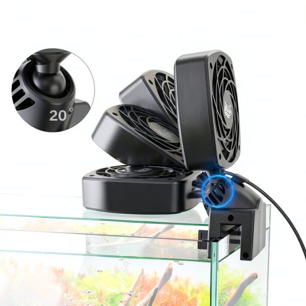 Aquarium Chiller Fan AQQA AQ171 Adjustable Speed & Angle Cooling-2
