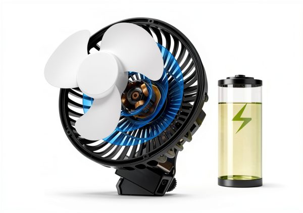 Aquarium Chillers Fish Tank Cooling Fan Quiet Aquarium Fan Wind Angle Adjustable Chiller with Clip and Suction Cup-3