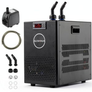 Aquarium Chiller BAOSHISHAN 26gal OneThirteenthHP Quiet Steel Cooler-0