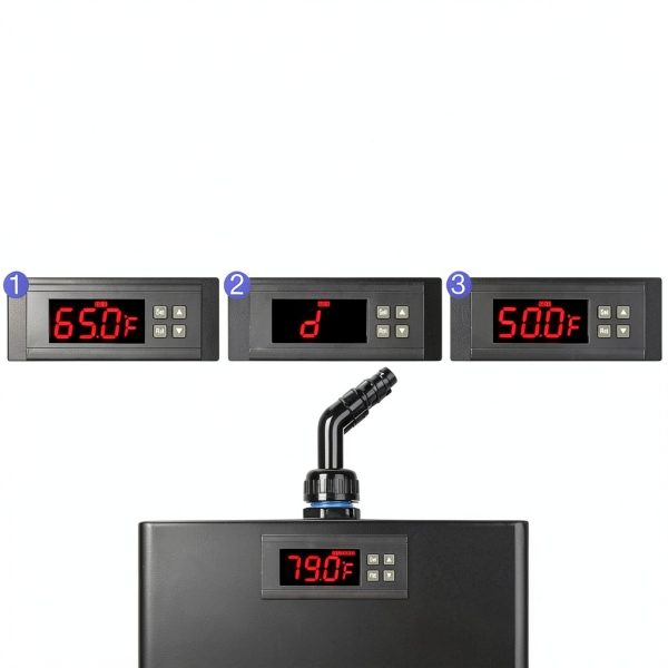 Aquarium Chiller for Reef & Axolotl Tanks, 1/10 HP, 42GAL Water Chiller with Compressor Refrigeration, Active Aqua Chiller for Hydroponics & Fish Tanks-1