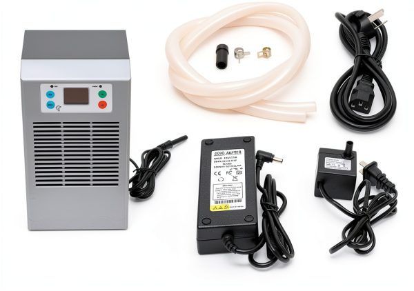 Aquarium Chiller Lzerahera 30L Silver Black Digital Display-3