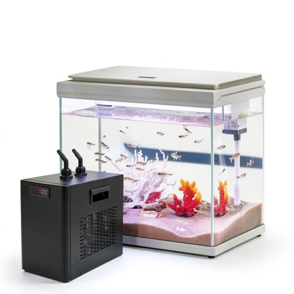 Aquarium Chiller Fish Tank Water Chiller Machine 42 Gal 1/10 HP Water Cooler Hydroponic Cooling System with Quiet Refrigeration Compressor for Water Weeds Axolotl Jellyfish Coral Shrimp-6
