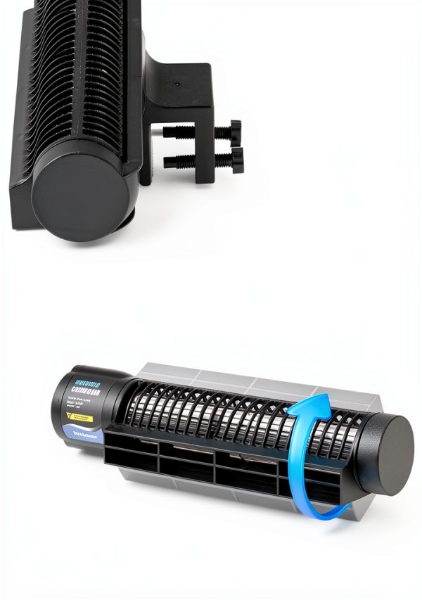 Aquarium Chiller Poafamx DC12V 4W Cross-Flow Cooling Fan Black 7.9"-4