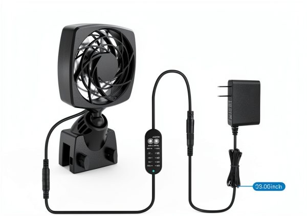 Aquarium Chiller Fan AQQA AQ171 Adjustable Speed & Angle Cooling-4