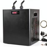 DIYAREA Aquarium Chiller 79 Gallon 1/3 HP 300L Black Stainless Steel-0