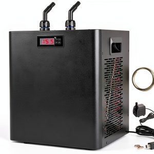 DIYAREA Aquarium Chiller 79 Gallon 1/3 HP 300L Black Stainless Steel-0