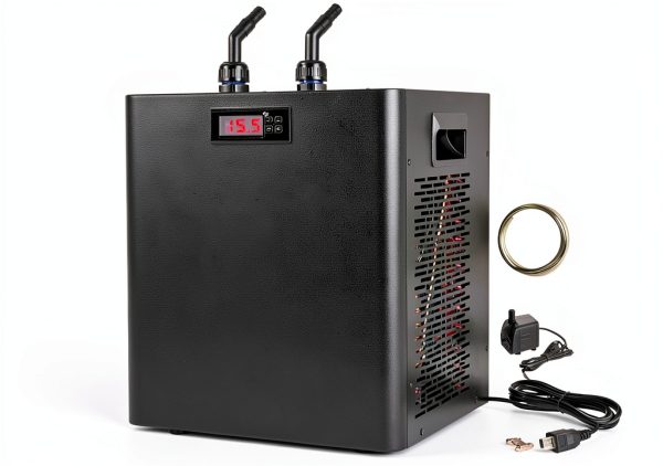DIYAREA Aquarium Chiller 79 Gallon 1/3 HP 300L Black Stainless Steel-0