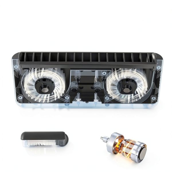 Aquarium Chiller Fan PAIZOO 5V 6.4W Dual Turbo Clip-On Cooling Black-2