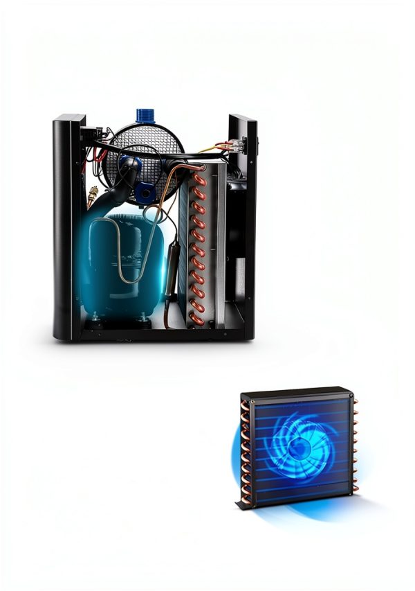 BAOSHISHAN Aquarium Chiller 26gal 1/13 HP Fish Tank Chiller Water Chiller for Aquarium with Pipe Clamp Suction Cup Compressor Refrigeration Quiet Chiller for Axolotl Coral Jellyfish-2