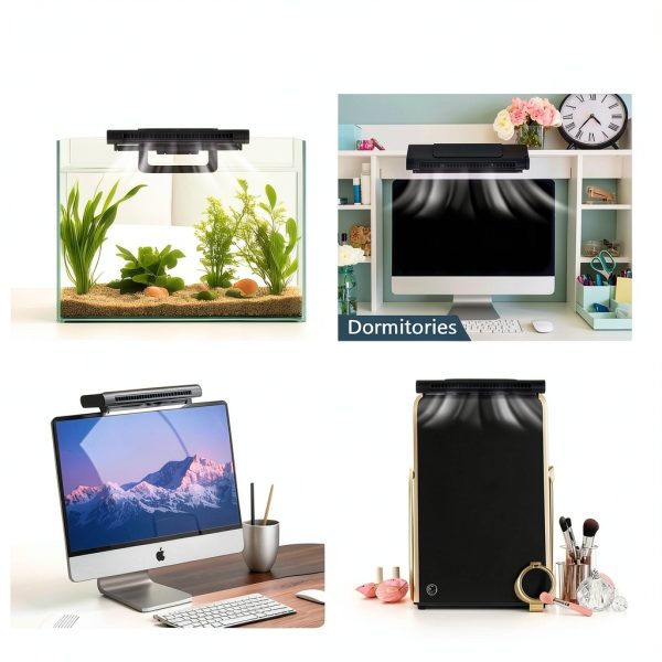 Aquarium Chiller Fan BAOSHISHAN 10W Black Tabletop Cooler-6